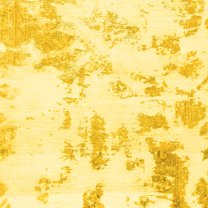 Machine Washable Abstract Yellow Modern Rug, wshabs784yw