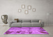 Machine Washable Abstract Purple Modern Area Rugs in a Living Room, wshabs785pur