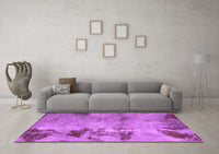 Machine Washable Abstract Purple Modern Rug, wshabs785pur