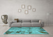 Machine Washable Abstract Light Blue Modern Rug in a Living Room, wshabs785lblu