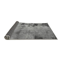 Sideview of Abstract Gray Modern Rug, abs785gry