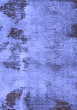 Abstract Blue Modern Rug, abs785blu