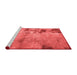 Modern Red Washable Rugs