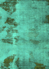 Abstract Turquoise Modern Rug, abs785turq