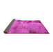 Sideview of Abstract Pink Modern Rug, abs785pnk