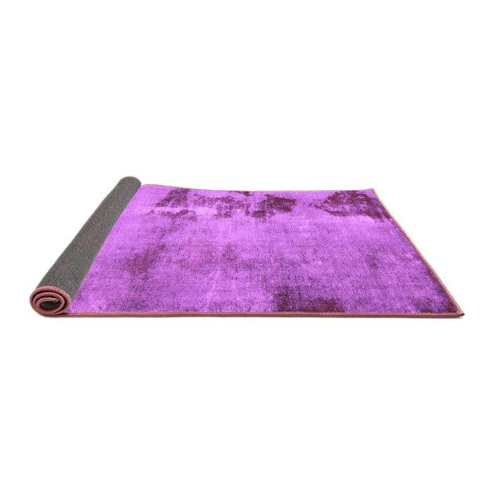 Sideview of Abstract Purple Modern Rug, abs785pur