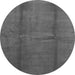 Round Abstract Gray Modern Rug, abs786gry