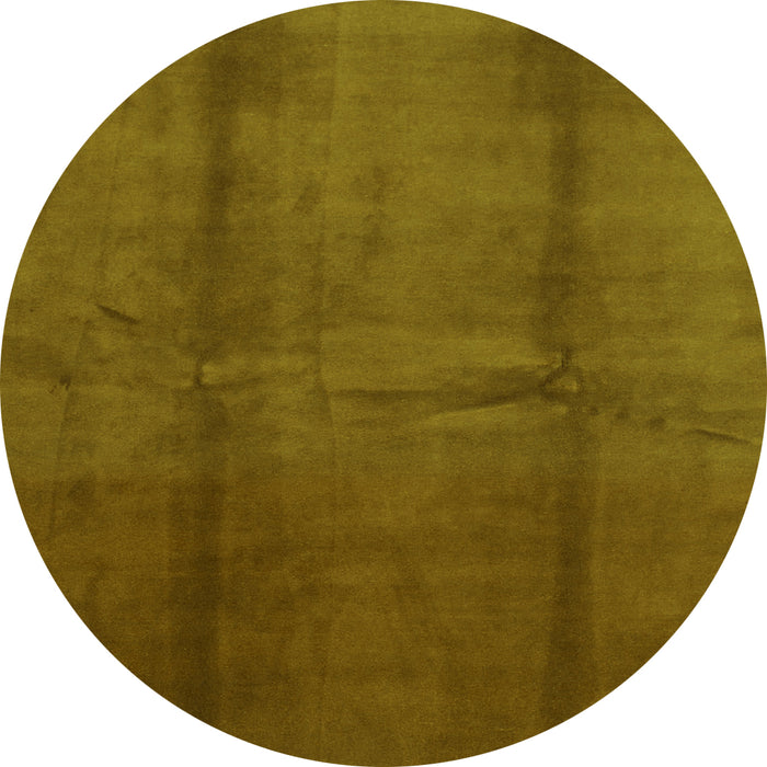 Round Abstract Green Modern Rug, abs786grn
