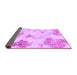 Sideview of Abstract Purple Modern Rug, abs787pur