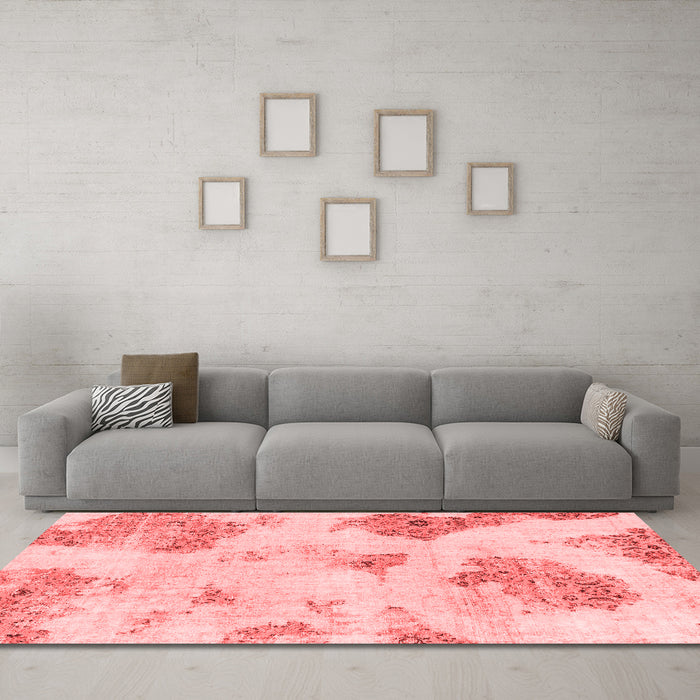 Modern Red Washable Rugs