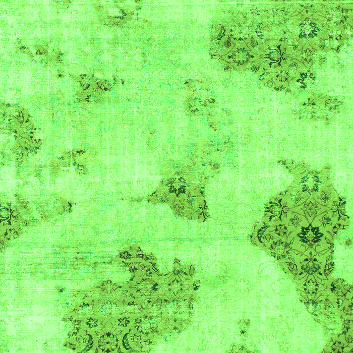 Machine Washable Abstract Green Modern Area Rugs, wshabs787grn