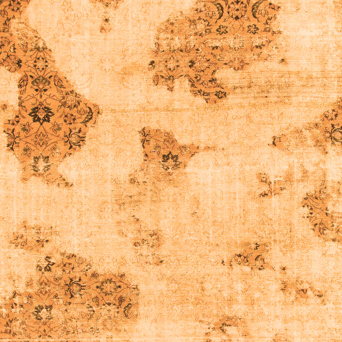 Machine Washable Abstract Orange Modern Area Rugs, wshabs787org