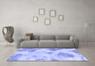 Machine Washable Abstract Blue Modern Rug in a Living Room, wshabs787blu