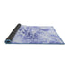 Sideview of Abstract Blue Modern Rug, abs788blu