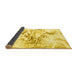 Sideview of Abstract Yellow Modern Rug, abs788yw