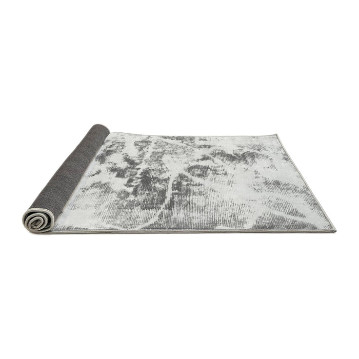 Sideview of Abstract Gray Modern Rug, abs788gry