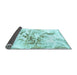 Sideview of Abstract Light Blue Modern Rug, abs788lblu