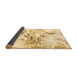 Sideview of Abstract Brown Modern Rug, abs788brn