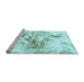 Sideview of Machine Washable Abstract Light Blue Modern Rug, wshabs788lblu