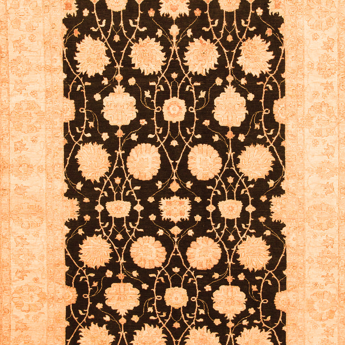 Oriental Orange Traditional Rug, abs789org