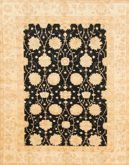 Abstract Mustard Yellow Oriental Rug, abs789