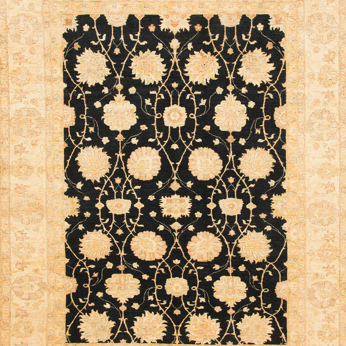 Abstract Mustard Yellow Oriental Rug, abs789