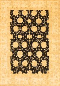 Oriental Brown Traditional Rug, abs789brn