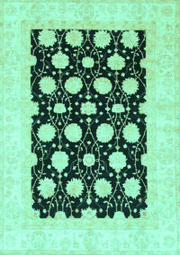 Oriental Turquoise Traditional Rug, abs789turq