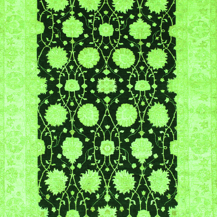 Oriental Green Traditional Rug, abs789grn