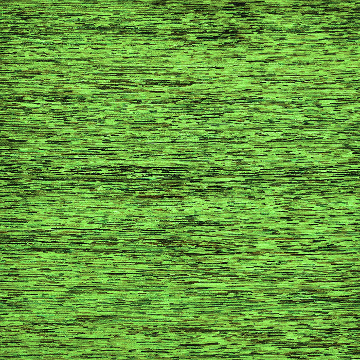 Square Abstract Green Modern Rug, abs78grn