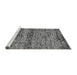 Sideview of Machine Washable Abstract Gray Modern Rug, wshabs78gry