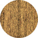 Round Abstract Brown Modern Rug, abs78brn