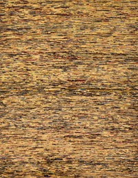 Machine Washable Abstract Yellow Rug, wshabs78