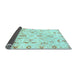 Sideview of Oriental Light Blue Traditional Rug, abs790lblu