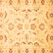 Square Oriental Brown Traditional Rug, abs790brn