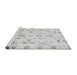 Sideview of Machine Washable Oriental Gray Traditional Rug, wshabs790gry