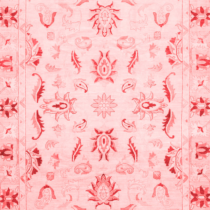 Machine Washable Oriental Red Traditional Rug, wshabs790red