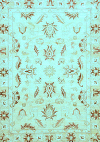 Oriental Light Blue Traditional Rug, abs790lblu