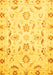 Oriental Yellow Traditional Rug, abs790yw