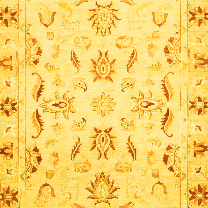Oriental Yellow Traditional Rug, abs790yw
