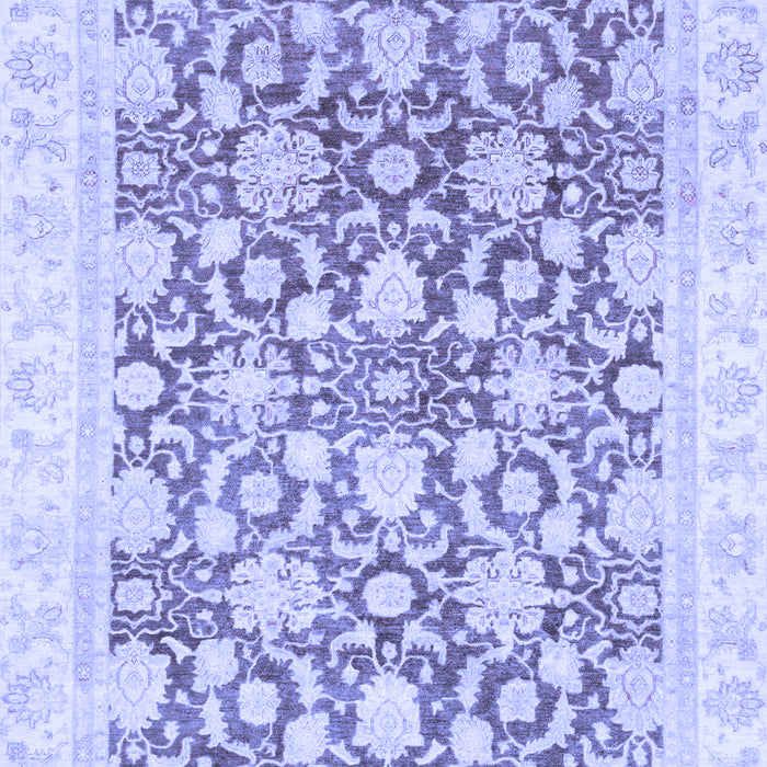 Machine Washable Oriental Blue Traditional Rug, wshabs791blu