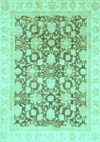 Oriental Turquoise Traditional Rug, abs791turq