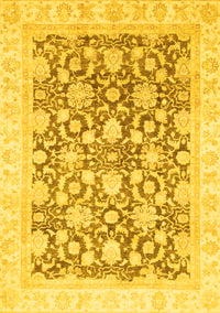 Oriental Yellow Traditional Rug, abs791yw