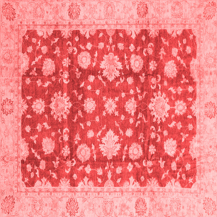 Machine Washable Oriental Red Traditional Rug, wshabs792red