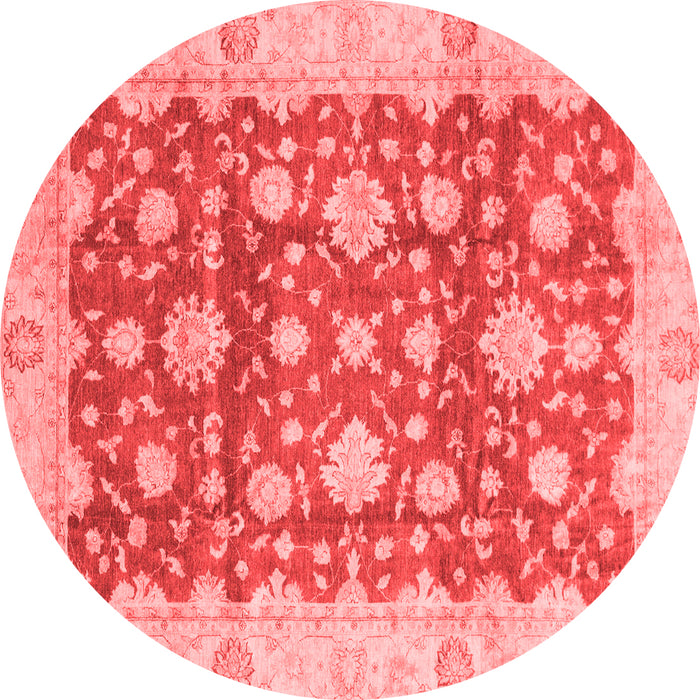Machine Washable Oriental Red Traditional Rug, wshabs792red