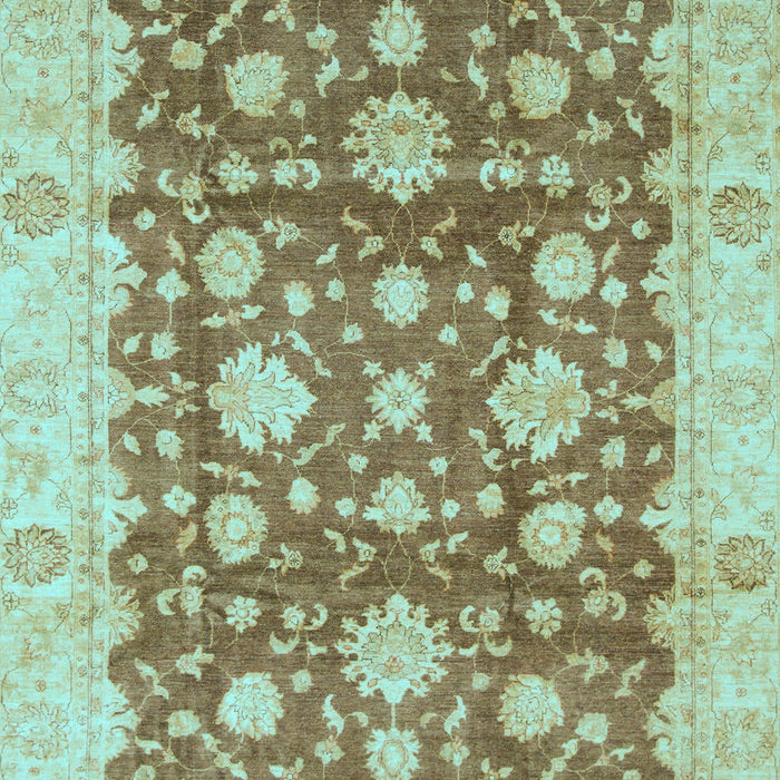 Machine Washable Oriental Light Blue Traditional Rug, wshabs792lblu