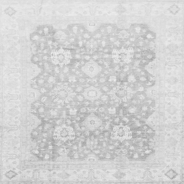 Square Oriental Gray Traditional Rug, abs793gry