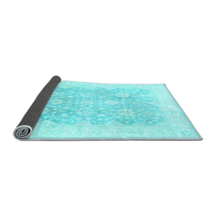 Sideview of Oriental Light Blue Traditional Rug, abs793lblu