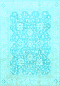 Oriental Light Blue Traditional Rug, abs793lblu