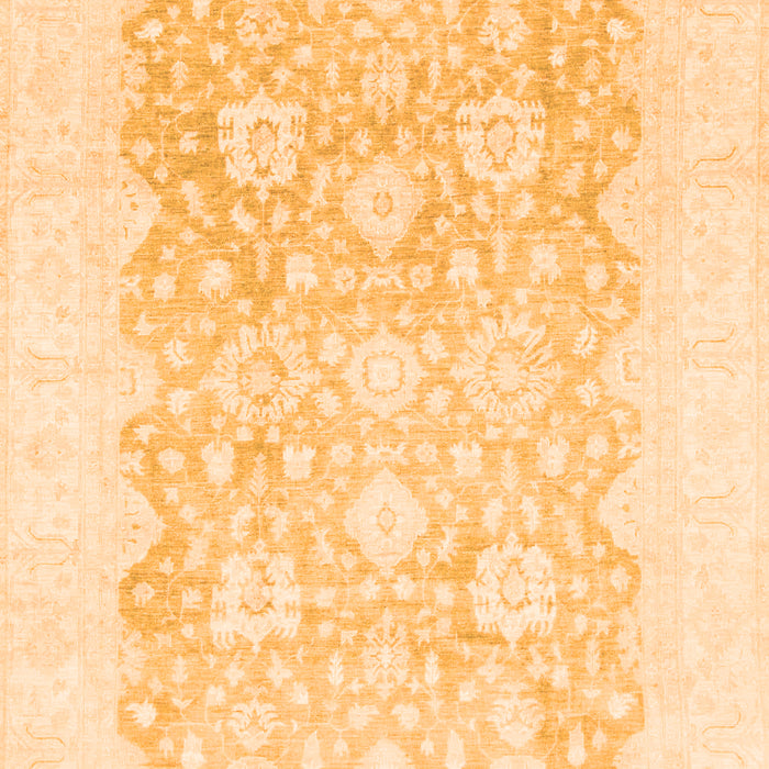 Machine Washable Oriental Orange Traditional Area Rugs, wshabs793org